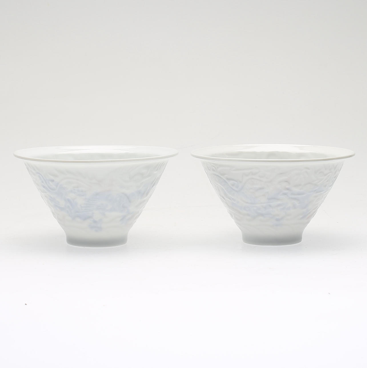 SKÅLAR, 1 par, kina, 1900-/2000-tal.