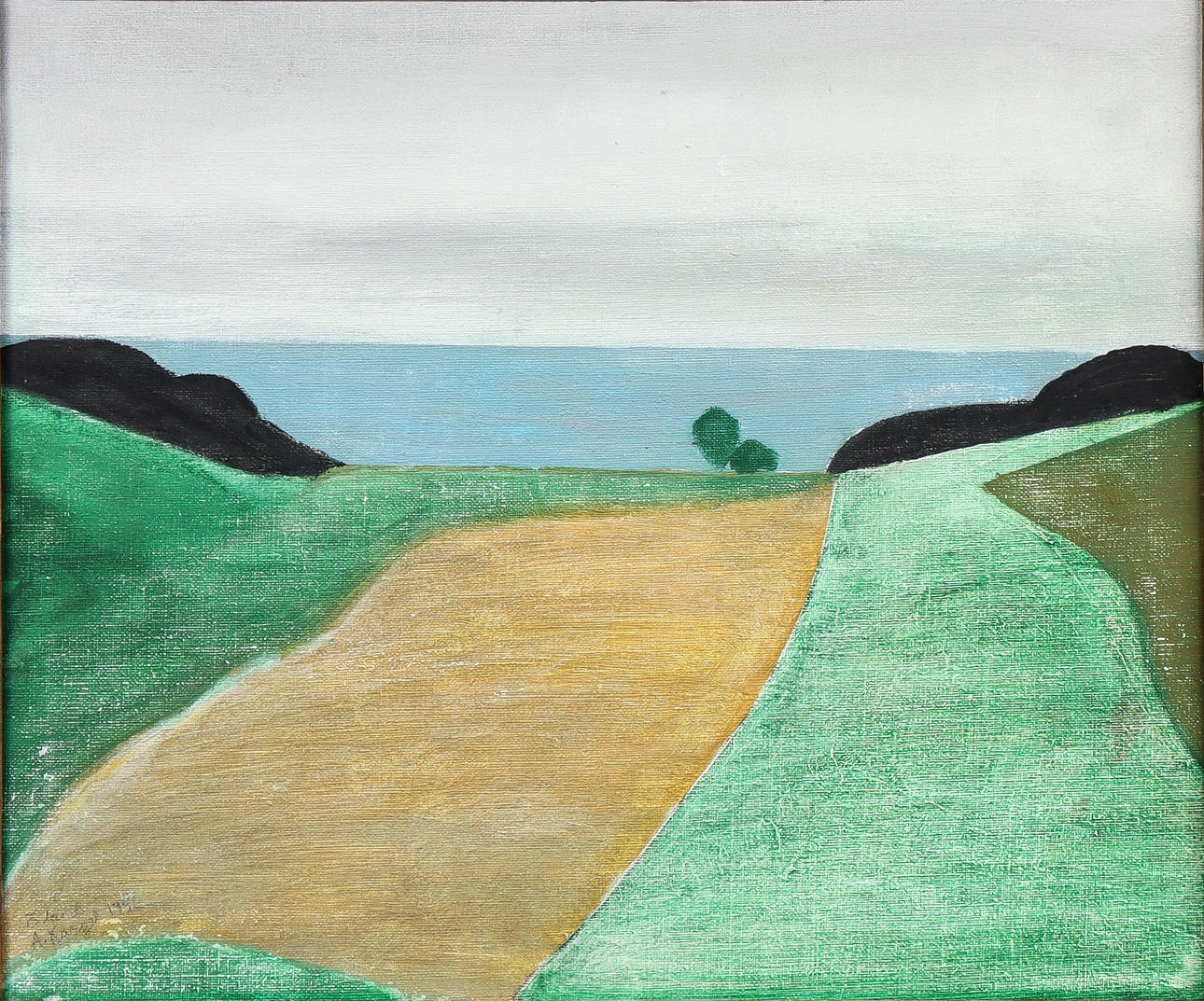 AXEL KARGEL. "Våräng" 1956.