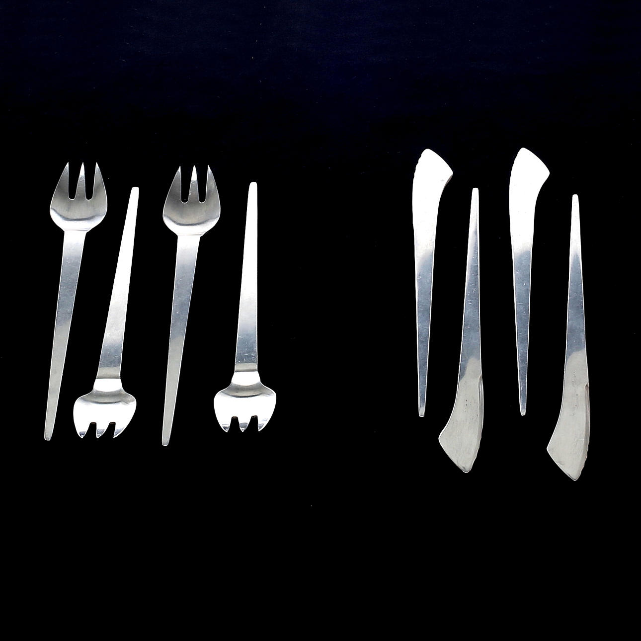 BESTICK, 8 delar, "Partaj", Nils Nisbel, formgiven 1957.