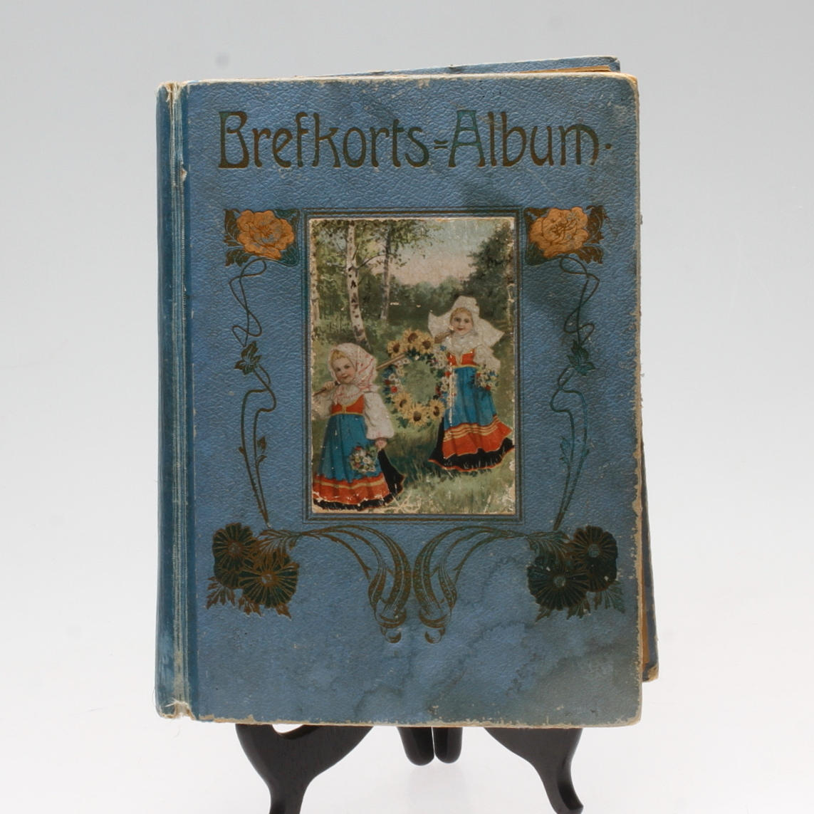 BREFKORTSALBUM med VYKORT, 1900-talets förta hälft.