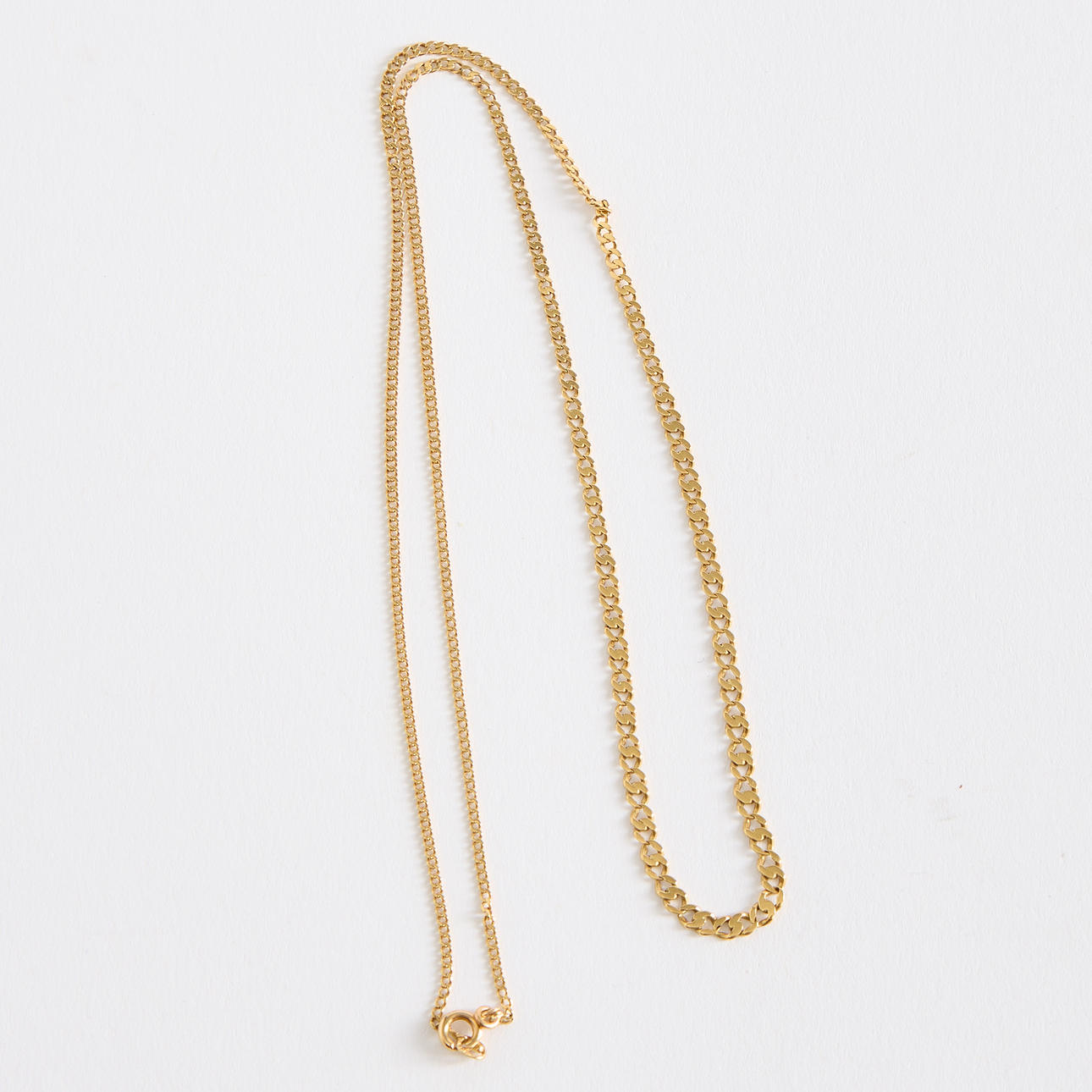 COLLIER, doserad pansarlänk, guld 18K.