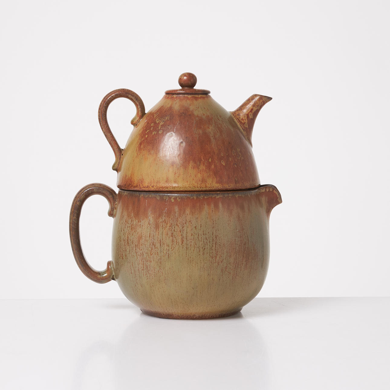 Gunnar Nylund  ダブルティーポット GUNNAR NYLUND. Teapot, so-called double teapot, glazed stoneware