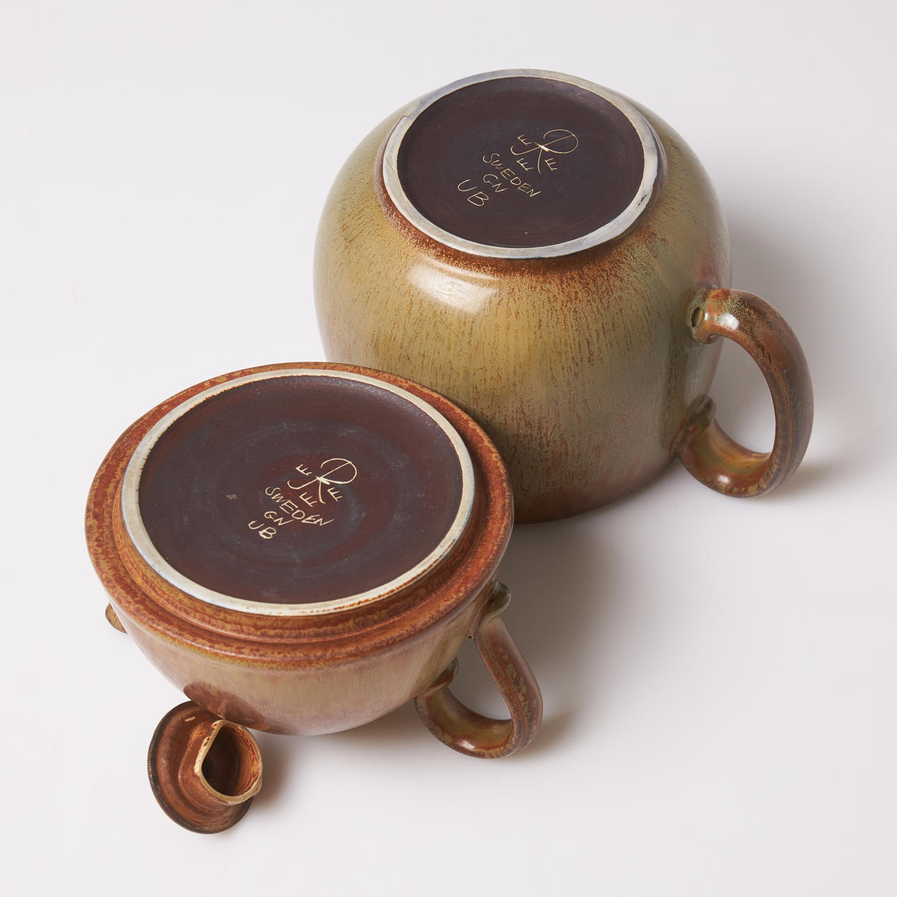 GUNNAR NYLUND. Teapot, so-called double teapot, glazed stoneware