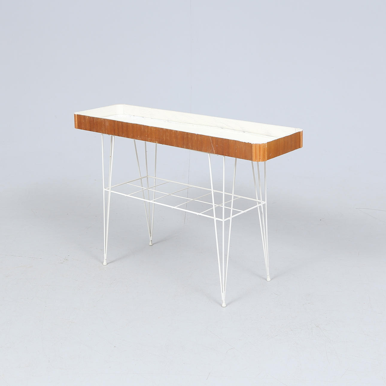 BLOMBORD Stringmodell, teak och metall, 1950/60-tal.