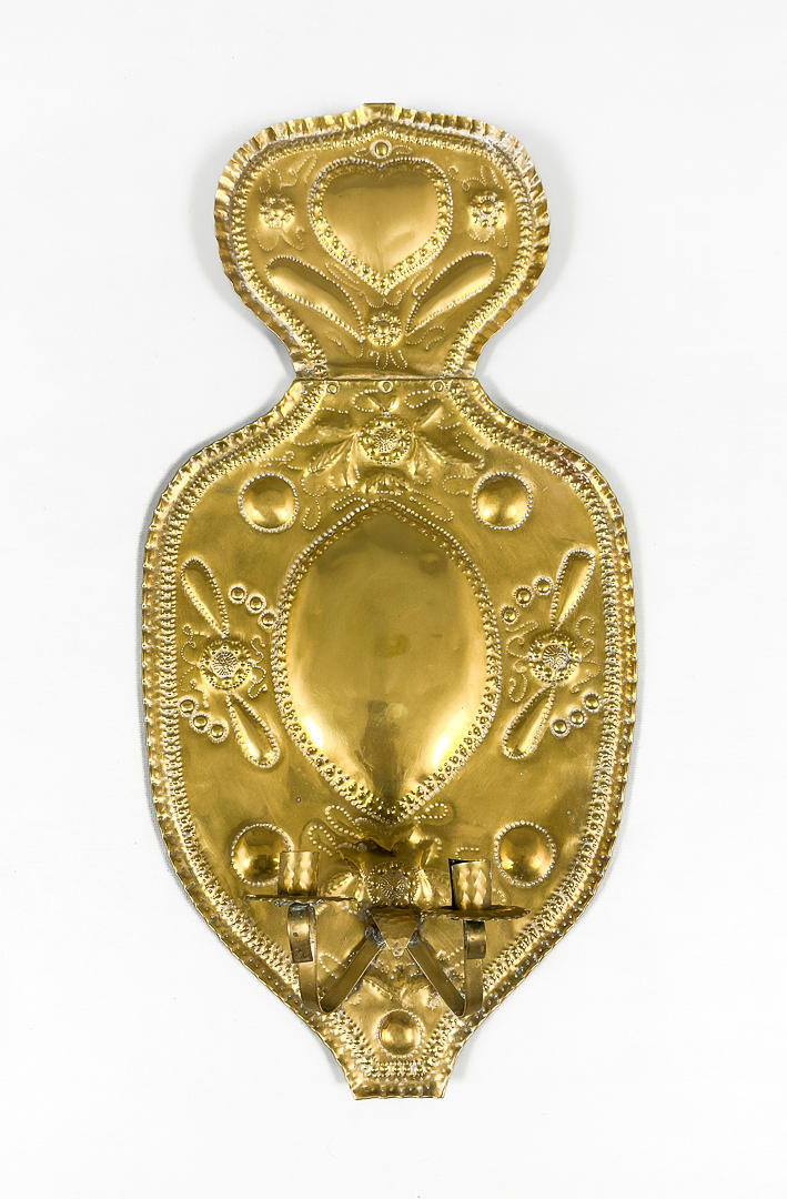 LJUSPLÅT, mässing, 18/1900-tal.