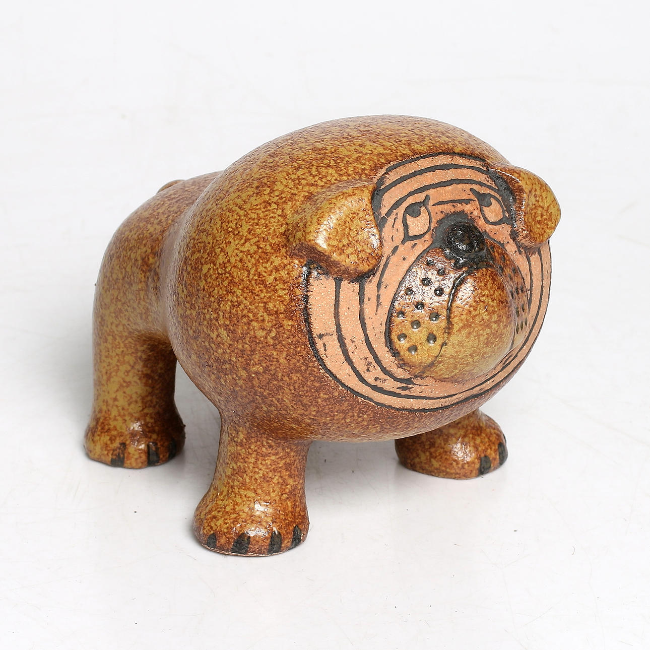 LISA LARSSON. Bulldog, stengods, ur serien Kennel, Gustavsberg.