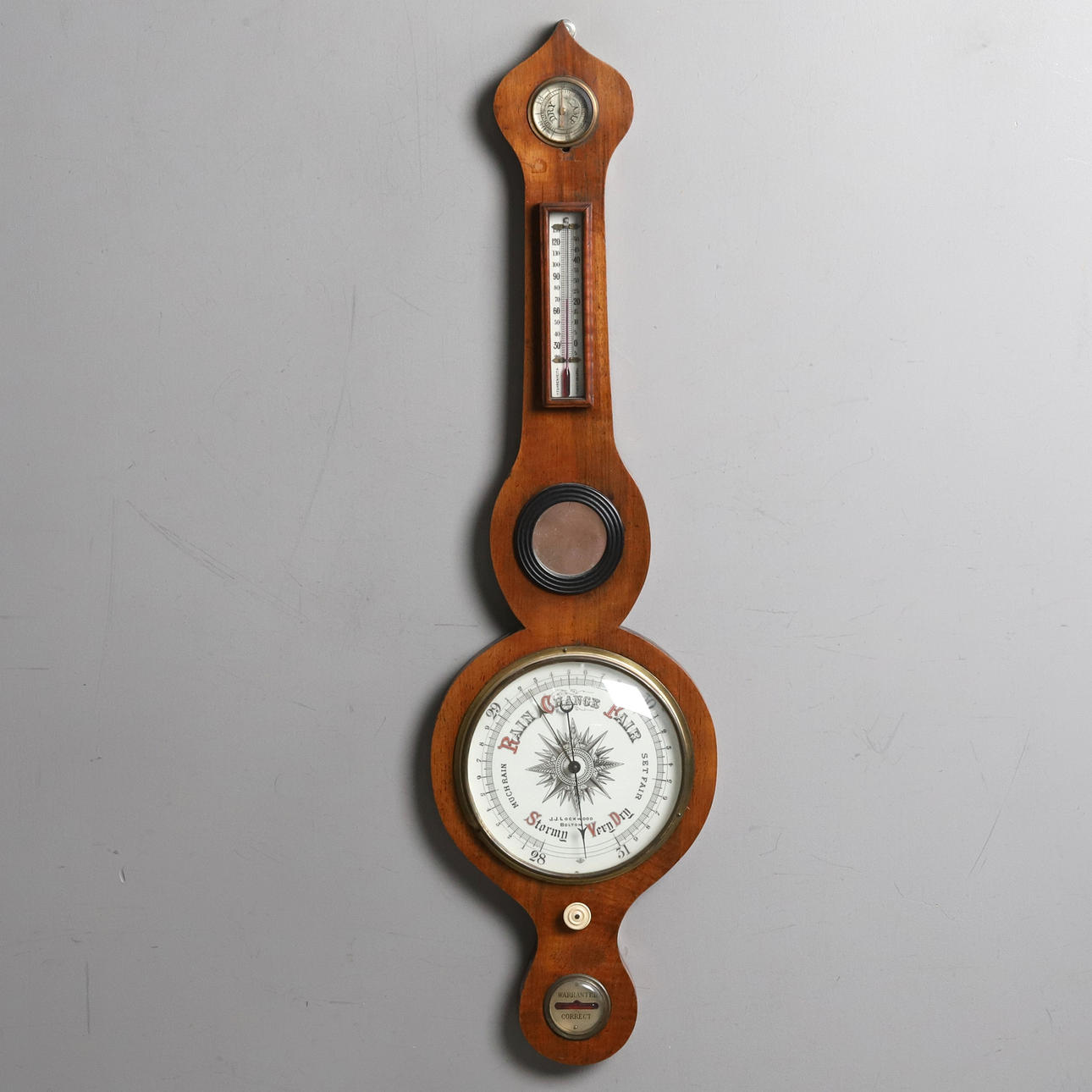 BAROMETER/TERMOMETER, England, 1900-tal.