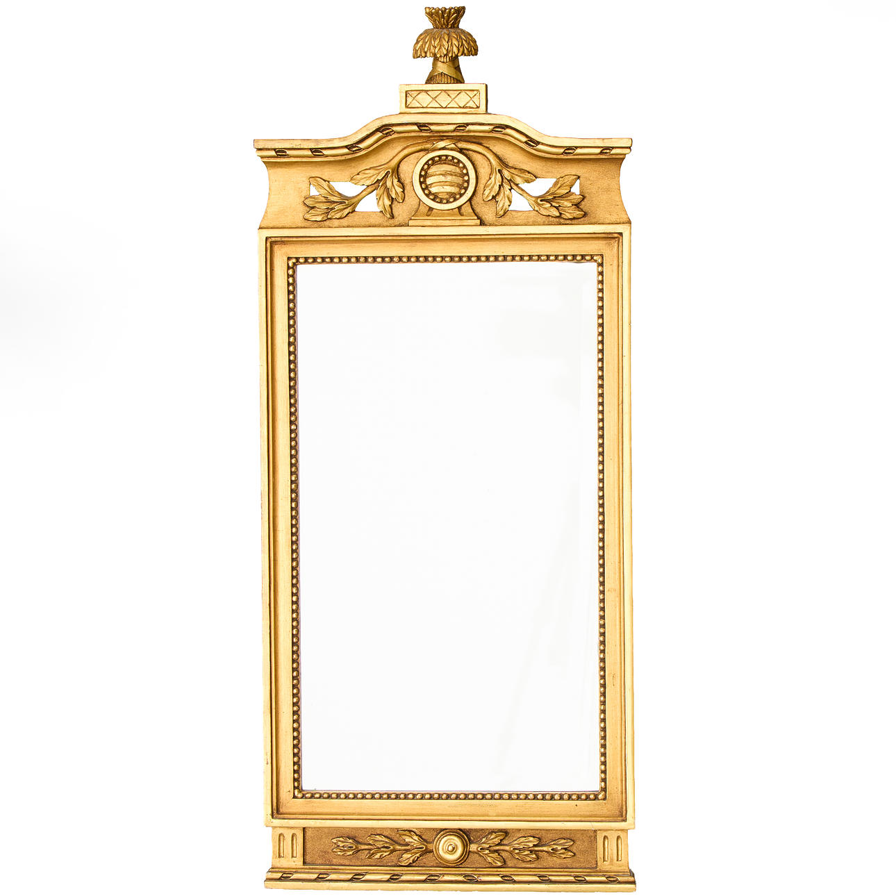 MIRROR, Gustavian style, mid-20th century.
