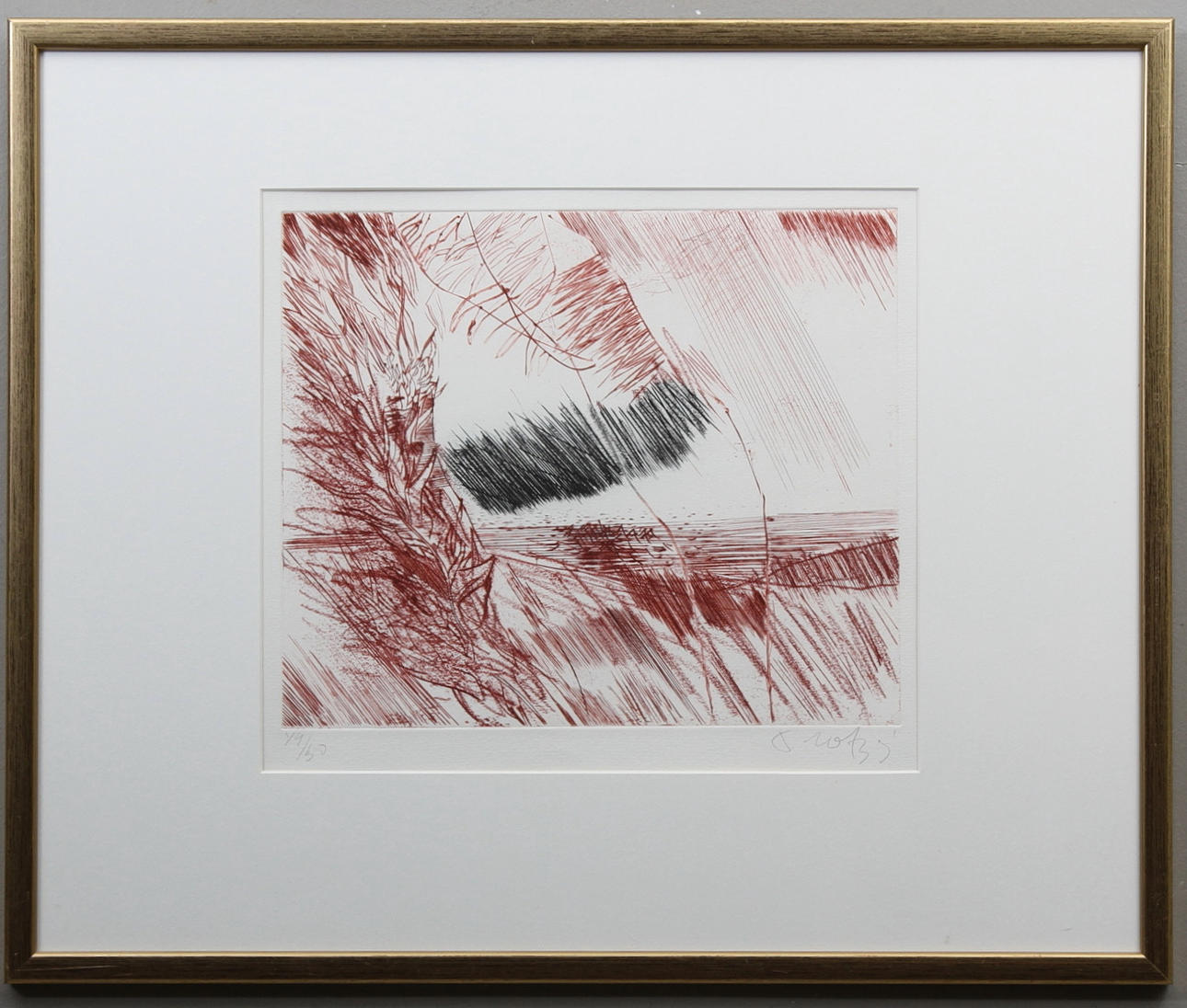 ULF TROTZIG. Färglitografi, sign och numr 49/50.