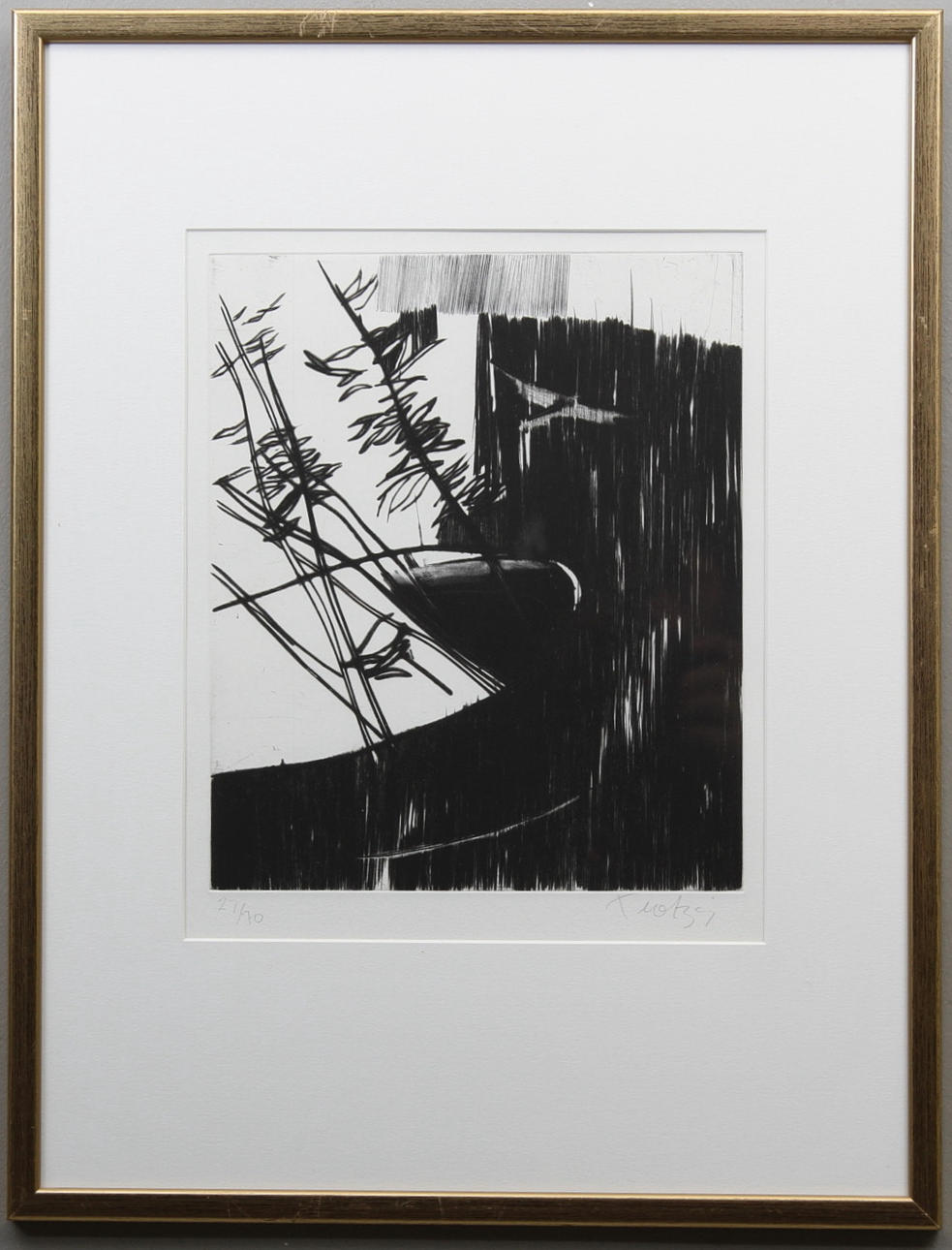 ULF TROTZIG. Litografi, sign. och numr. 27/70.