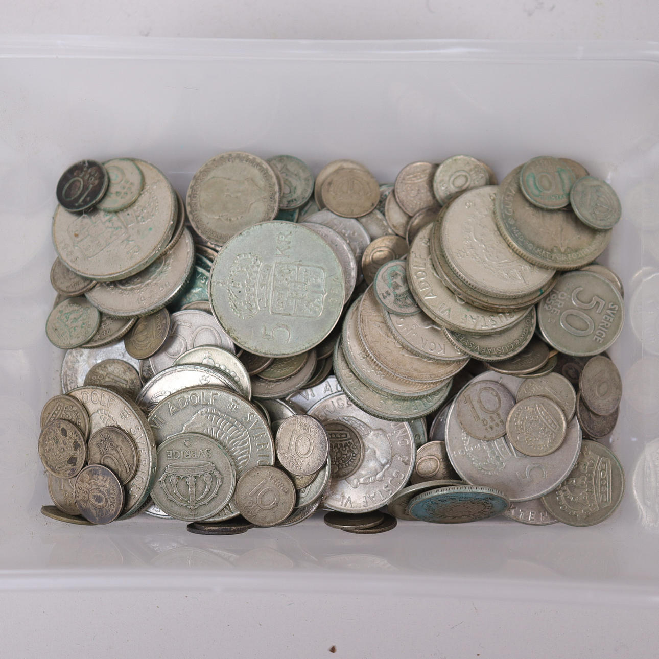 SILVERMYNT, svenska, totalt 766 gram.