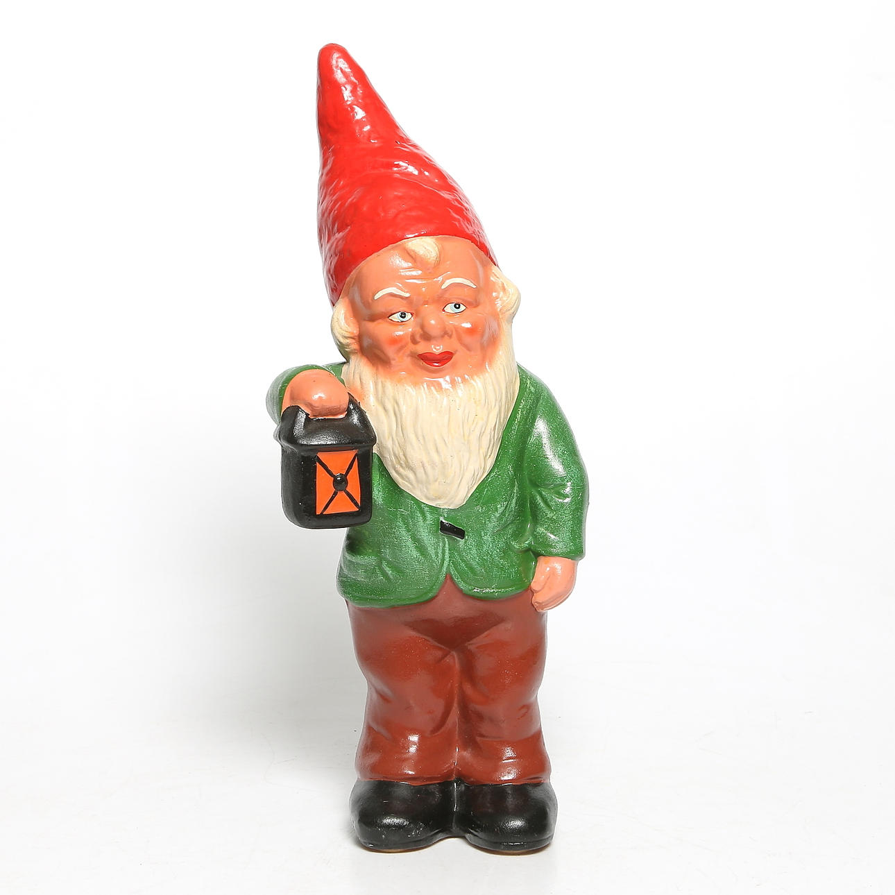 FIGURIN, terracotta, tomte, Gräfvenroda, Tyskland, 1900-talets mitt.