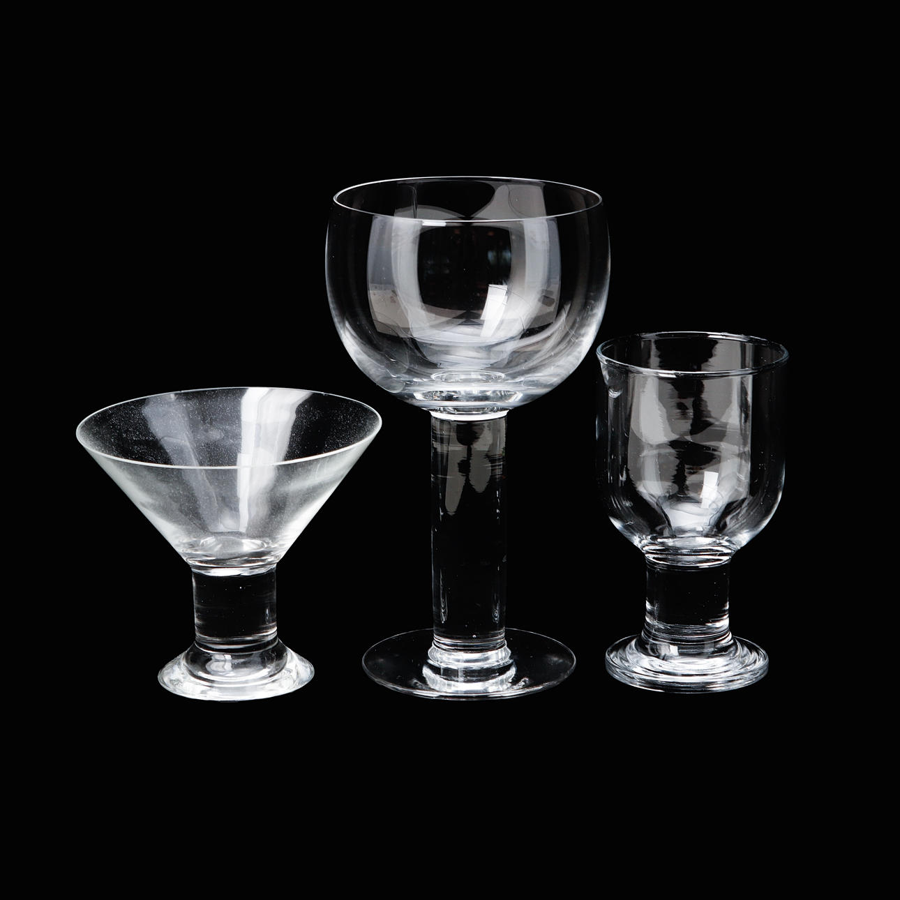 GUNNAR CYREN. Glasservis, "Måtta", Orrefors.