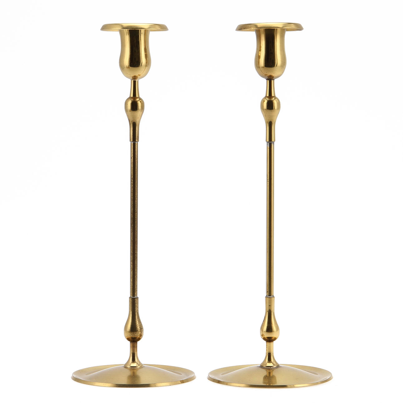 LJUSSTAKAR, 2 par, bl a Ystad Metall.