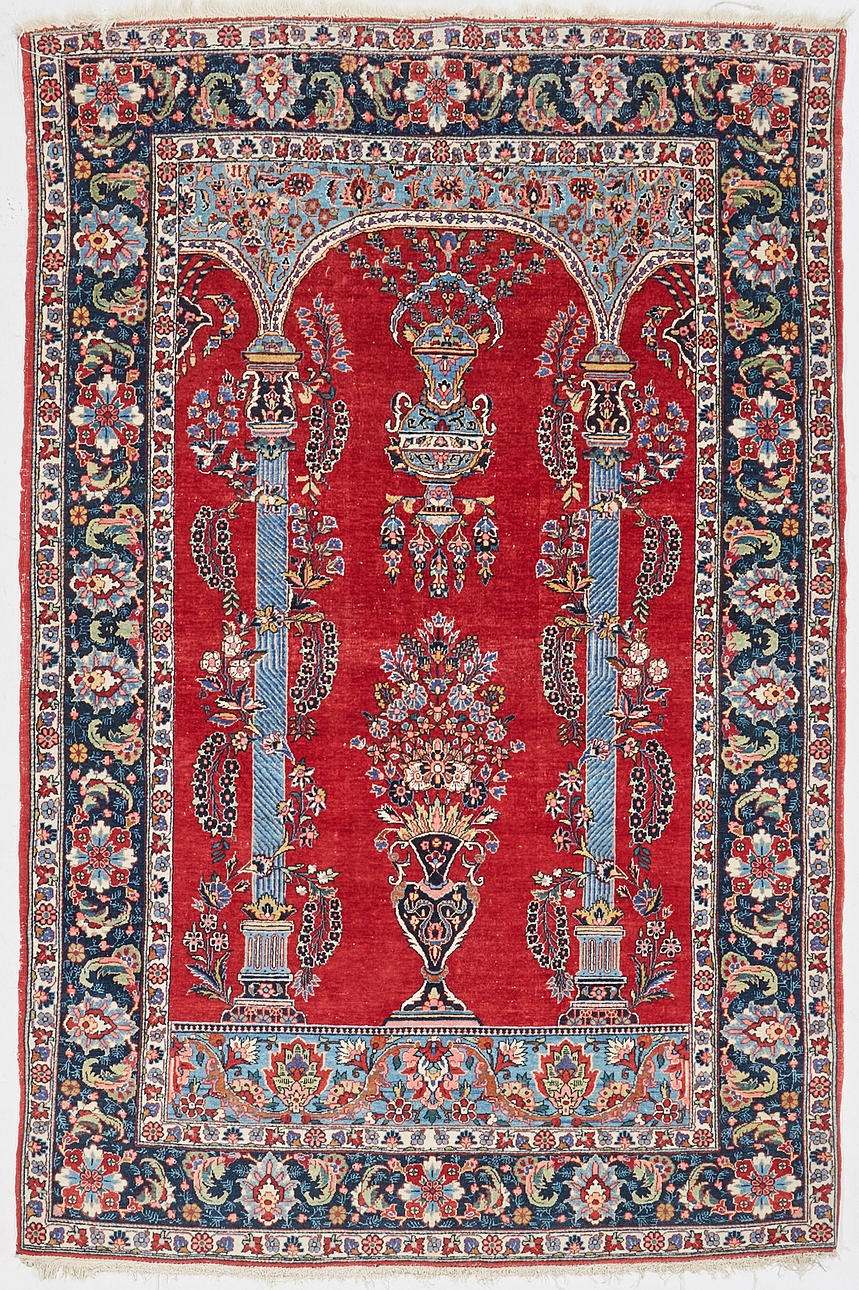 ORIENTMATTA, Keshan, polykrom dekor, 1900-talets andra hälft.