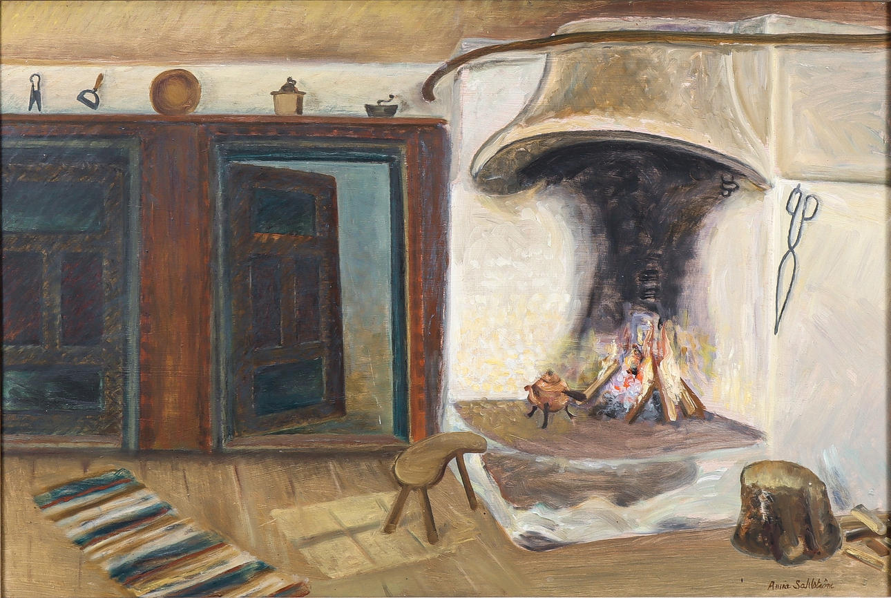 ANNA SAHLSTRÖM. motiv från Utterbyn.