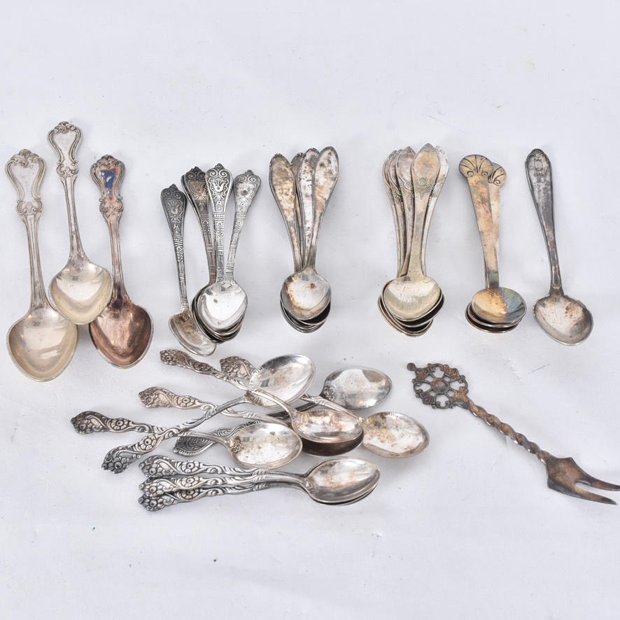 PARTI TESKEDAR, nysilver, 1-påse.