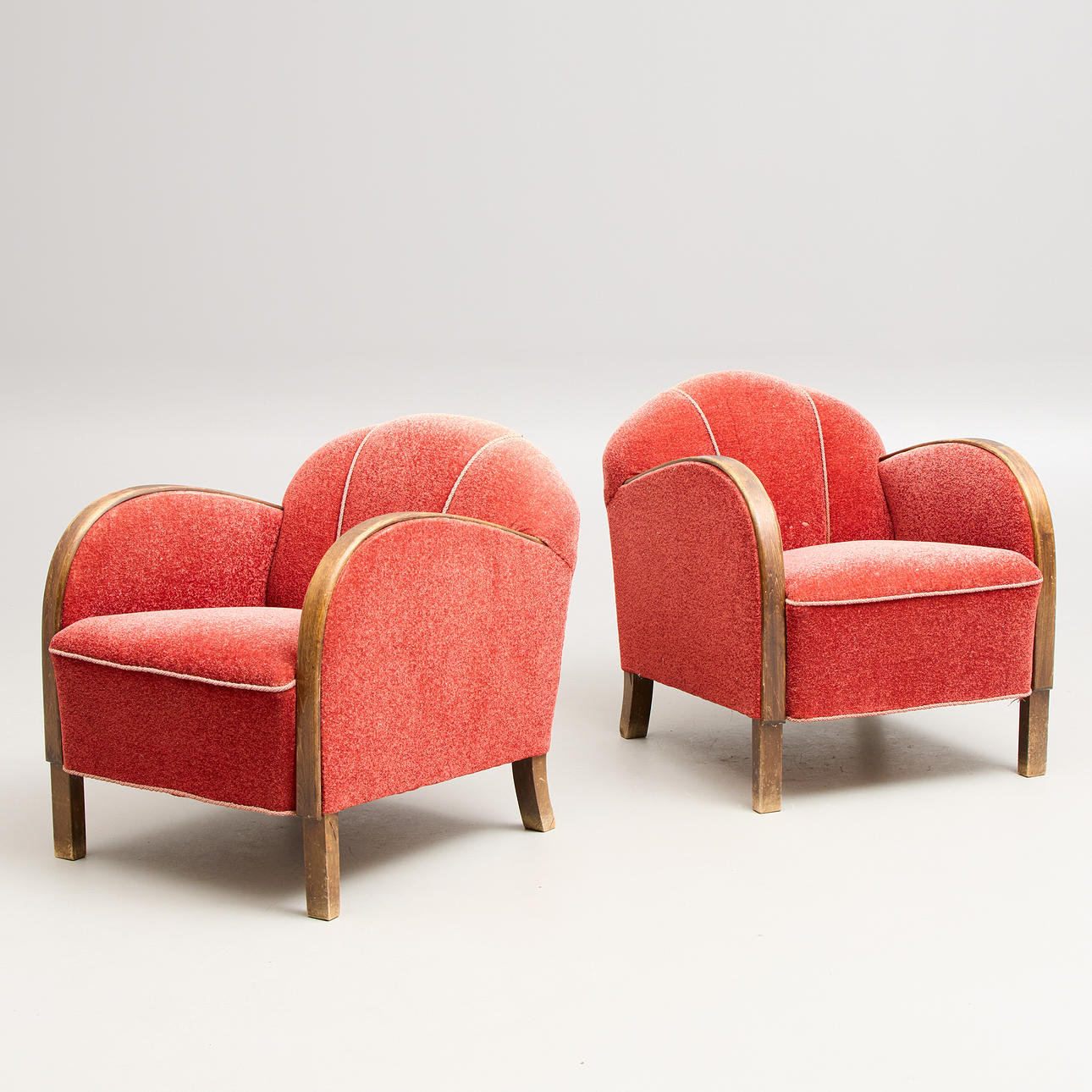 ARMCHAIRS, a pair, functionalist, 1930s.