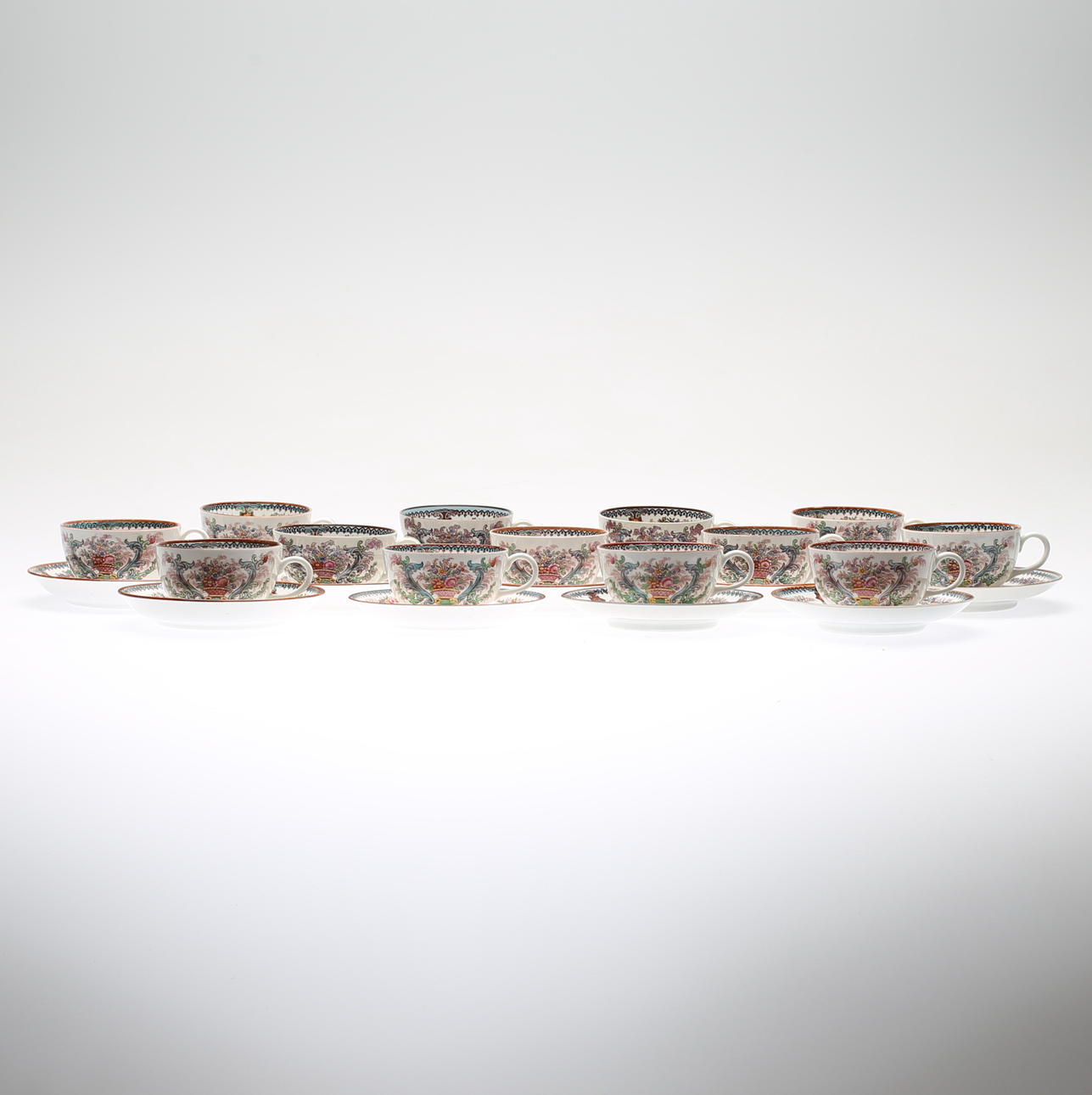 KAFFESERVIS, 13 delar, Messina, Rörstrand, 1900-talets första del.