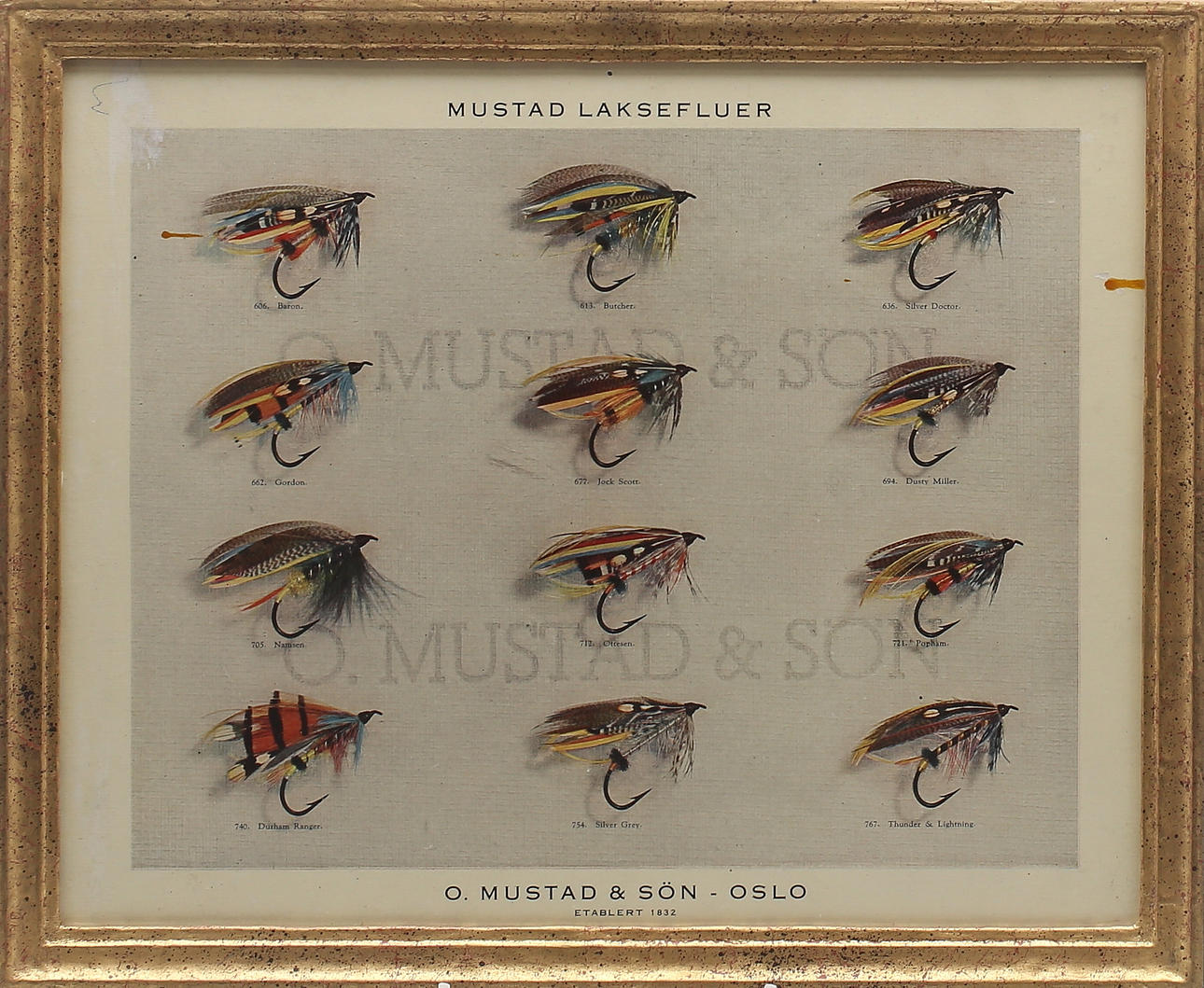 REKLAMAFFISCH, Mustad & Son, Göran Dyhlén, 1900-tal.