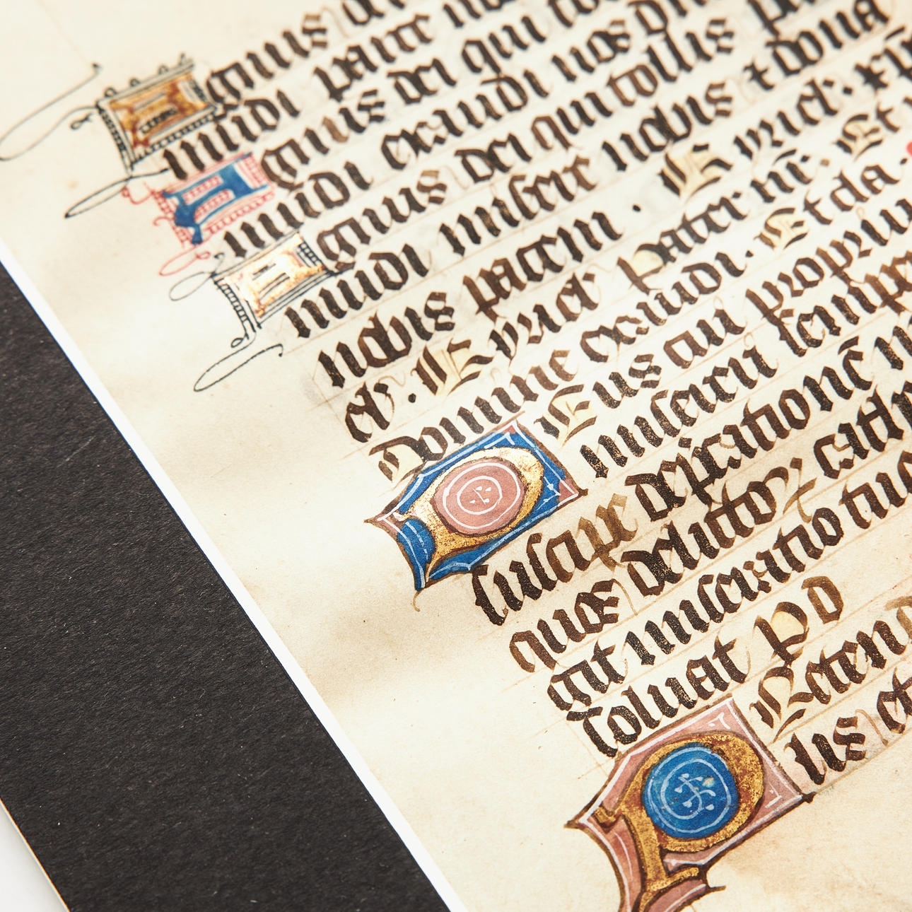 2 LEAVES FROM MEDIEVAL MANUSCRIPTS, probably late 15th century ...