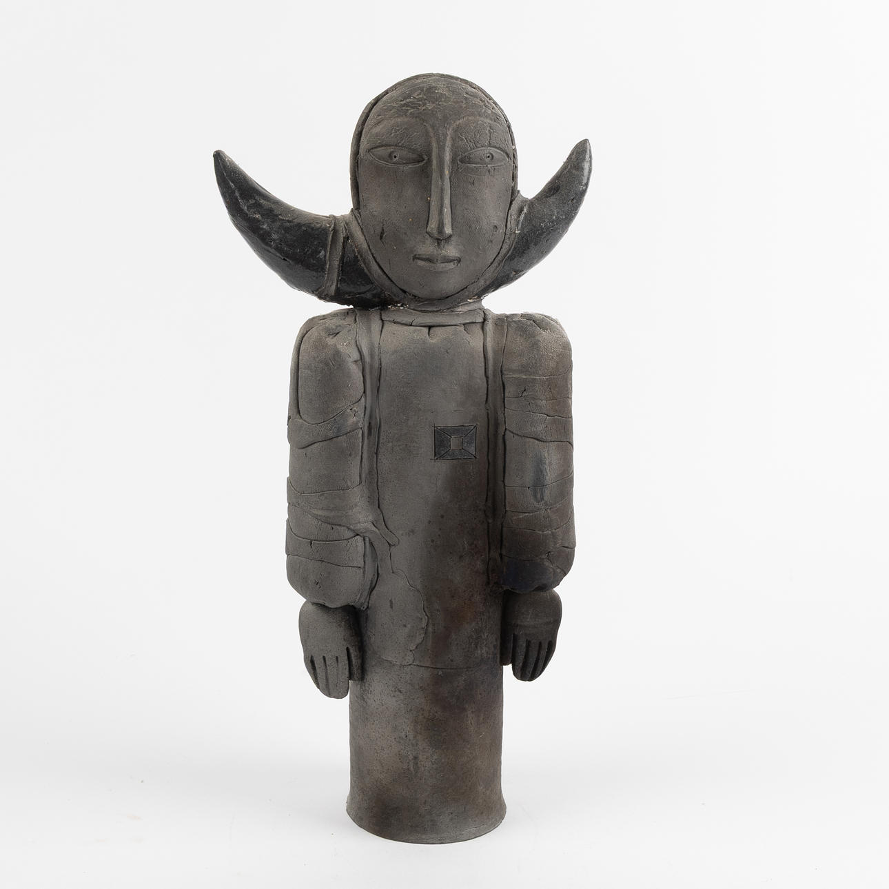 OIDENTIFIERAD KONSTNÄR. Sculpture, ceramic, signed, 20th century.