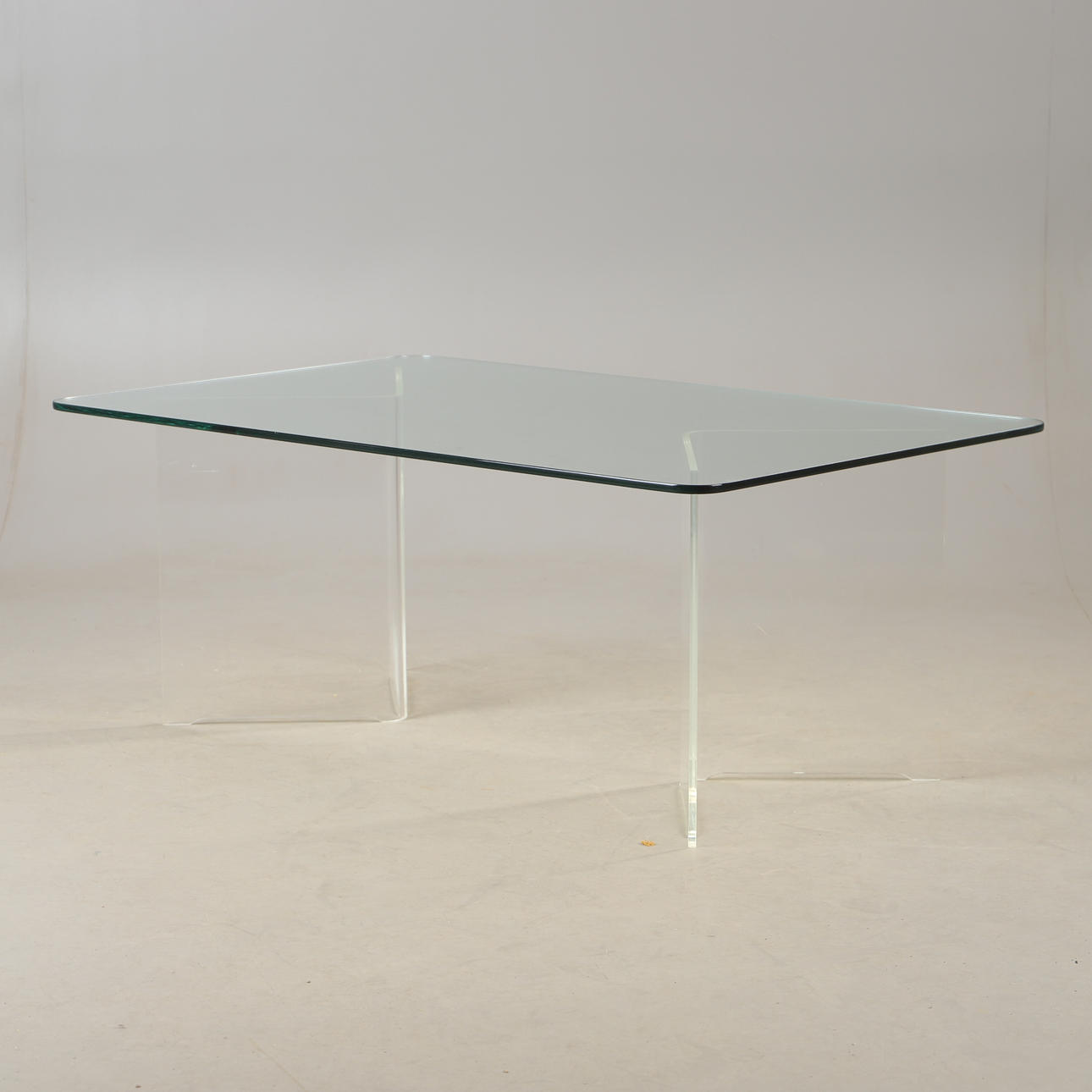 SOFFBORD, glas och plexiglas, 1900/2000-tal.