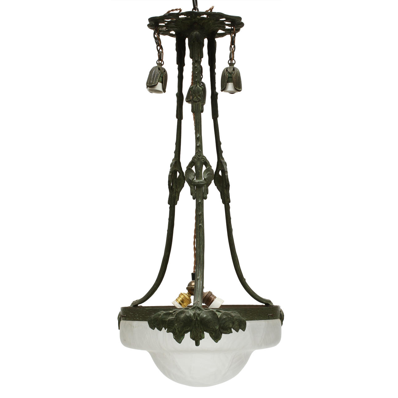 ARVID BÖHLMARKS LAMPFABRIK. TILLSKRIVEN. Jugend, 1900-talets början. Takarmatur.