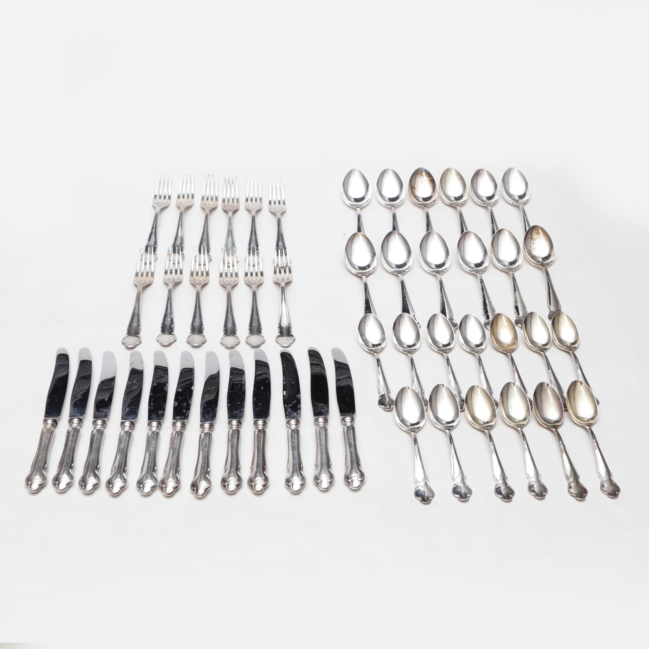 BESTICK, totalt 48 delar silver, Disa.