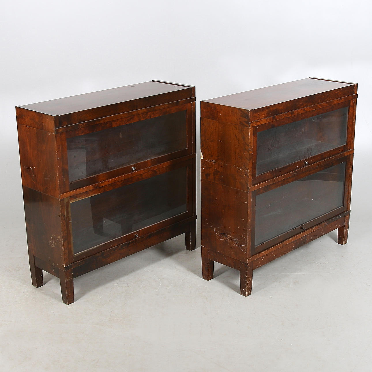 BOKHYLLOR, 2 st. björk, 1920/30-tal.