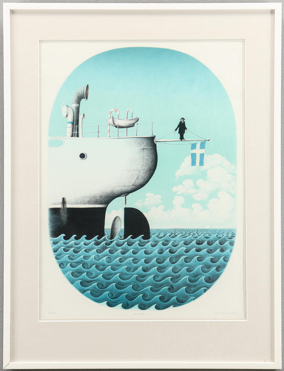 BENGT NORDENBORG. Lithograph 35/160, signed.