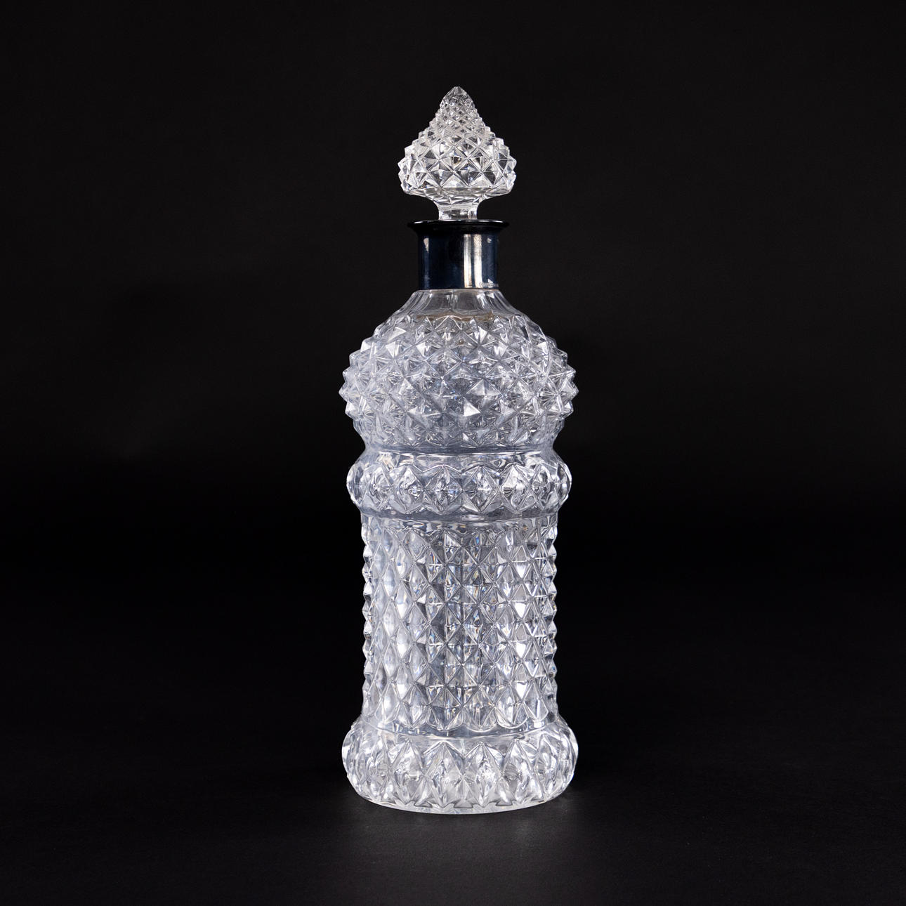 KARAFF. Glas och sterlingsilver.