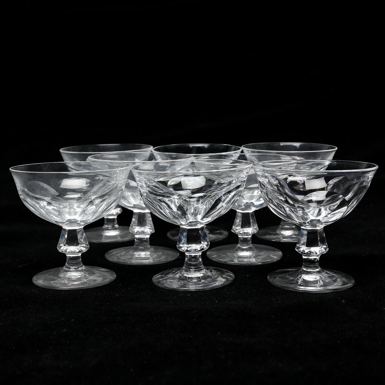 GLAS, 8 st, slipad dekor.