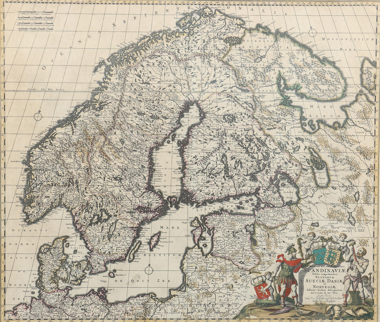 KARTA Frederick De Wit Amsterdam, Scandinaviae.