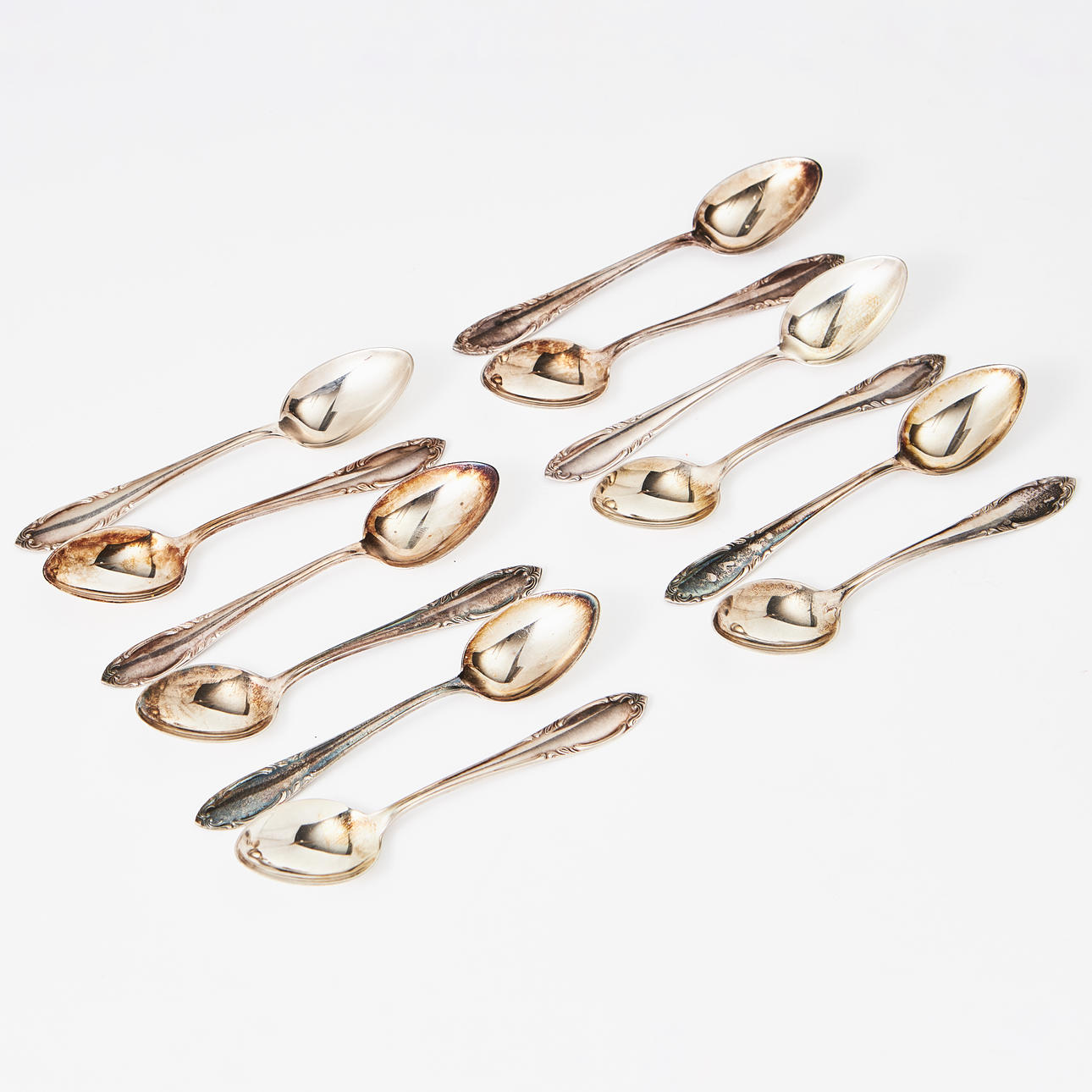 TESKEDAR, 12 st, silver, C.G Hallberg.