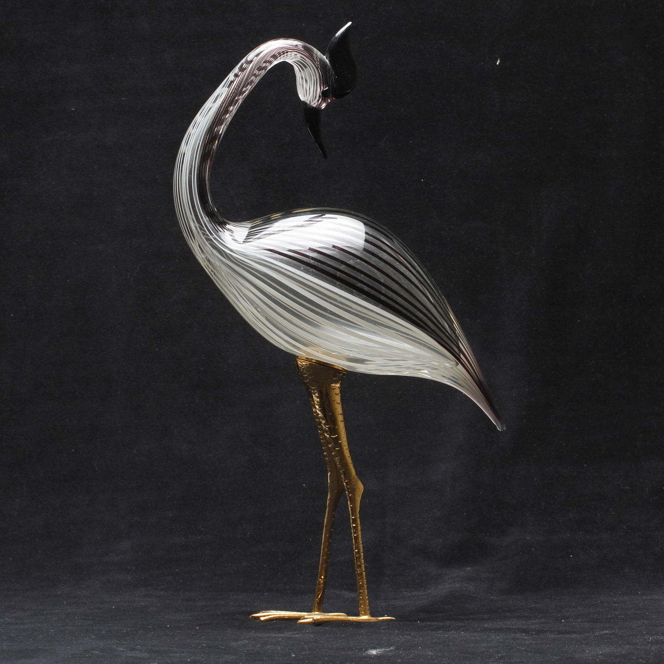 FIGURIN, glas, Italien, signerad Salvadore.