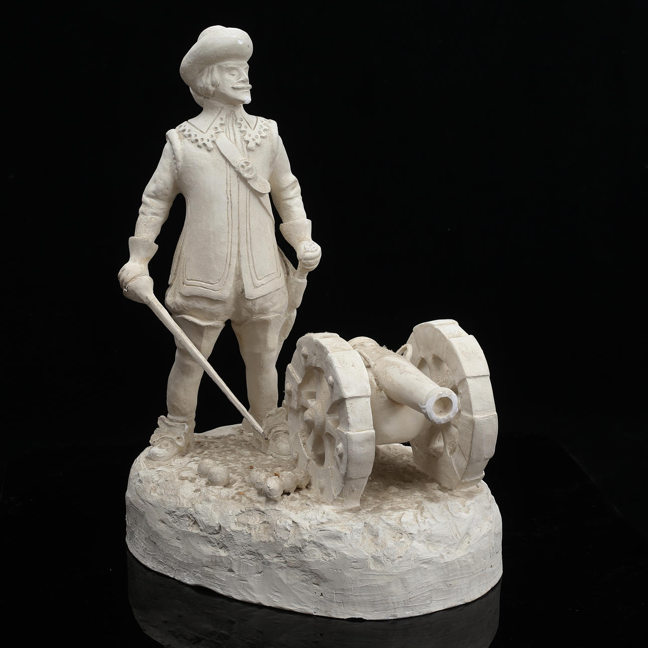SKULPTUR, gips, signerad S. Lundgren.