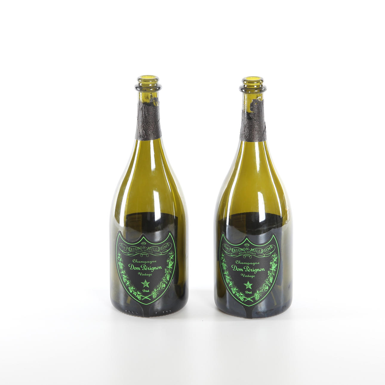 DOM PERIGNON-FLASKOR 2013, 2 st, med belysning.