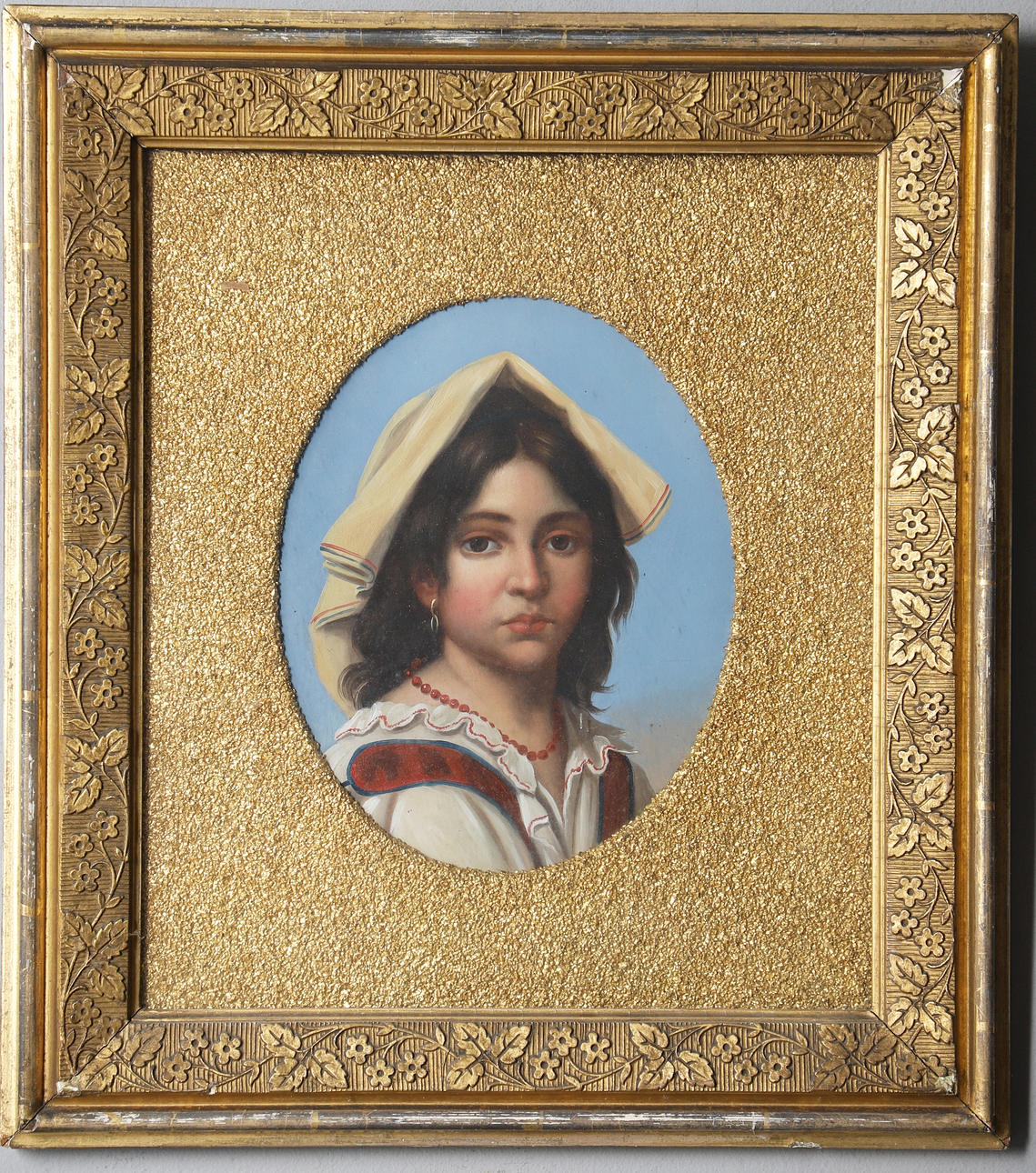 AFTER ADRIANO BONIFAZI (1858–1914). STUDY OF A YOUNG ITALIAN GIRL.