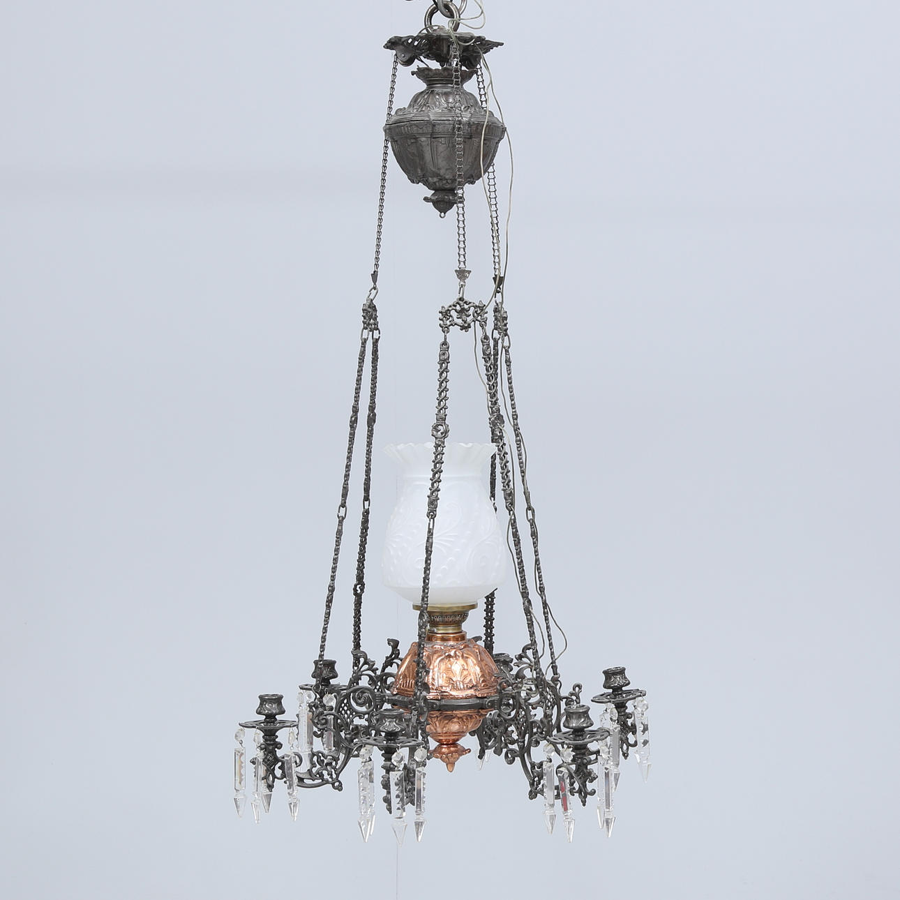 TAKFOTOGENLAMPA, Elektrifierad, omkring år 1900.