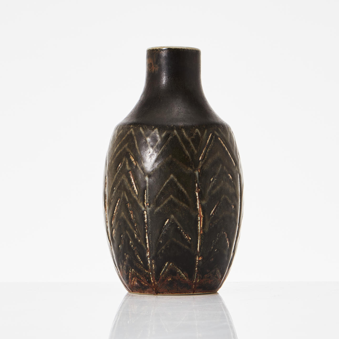 CARL-HARRY STÅLHANE. Vase, stoneware, monogram signed CHS