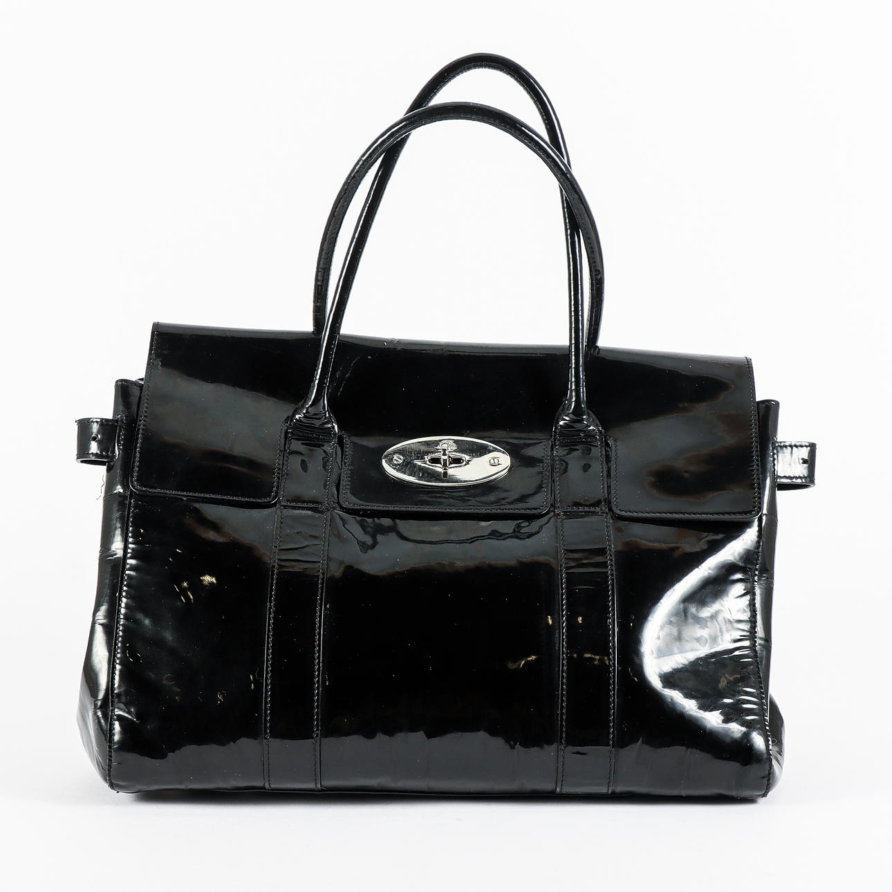 MULBERRY "Bayswater" handväska.