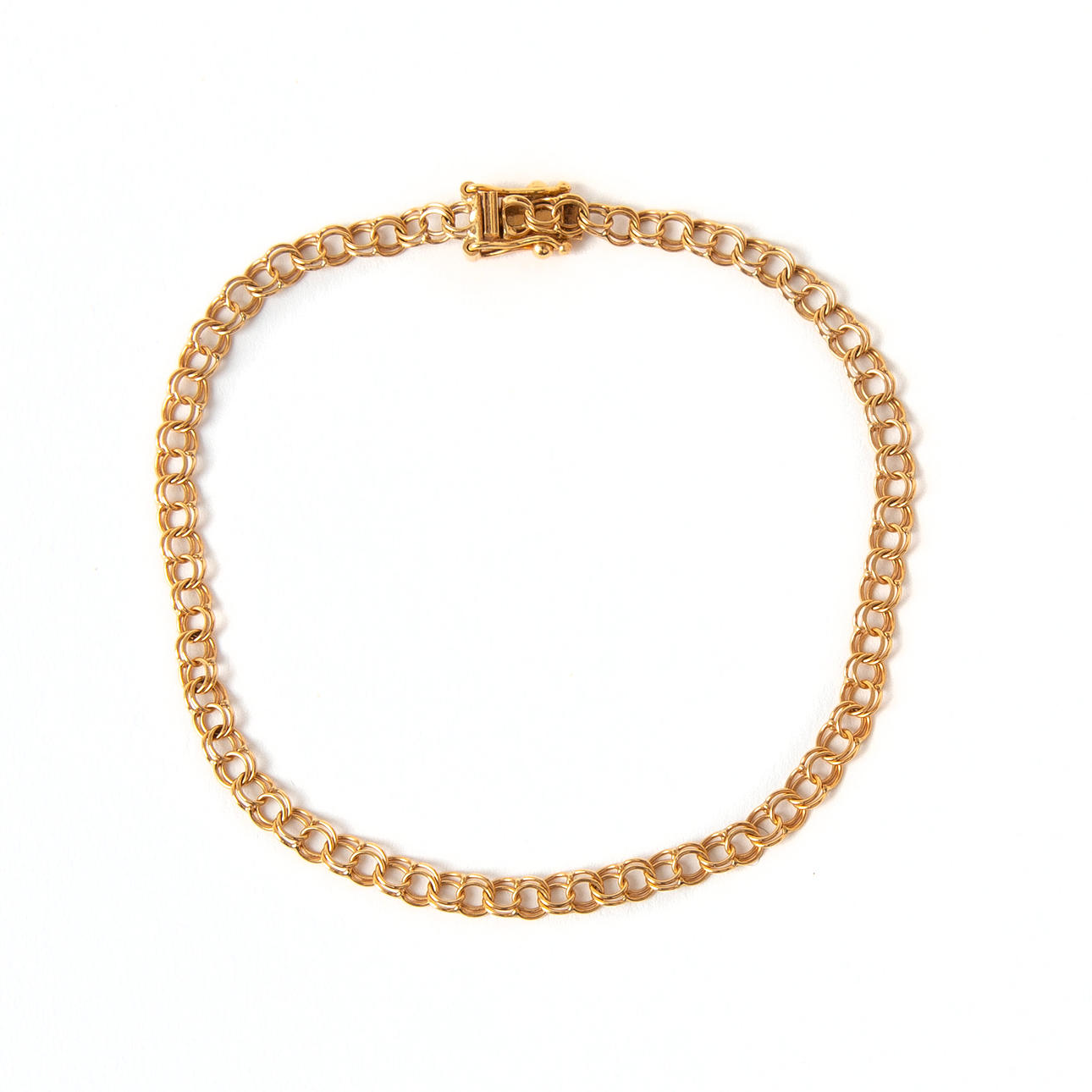 ARMLÄNK, 18K guld, kattfotstämplad.
