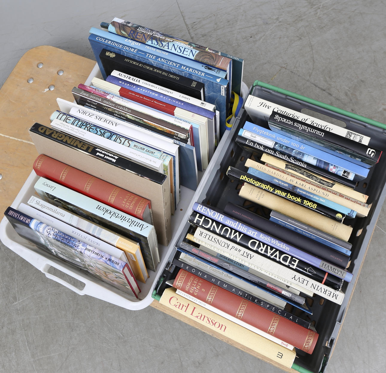 BÖCKER, mestadels konst.