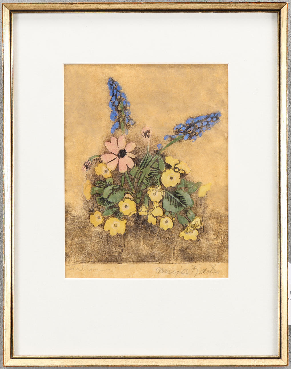 MAJA FJAESTAD. "Vårblommor".