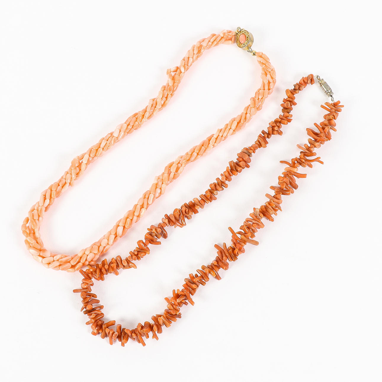 HALSBAND 2 stycken, korall.
