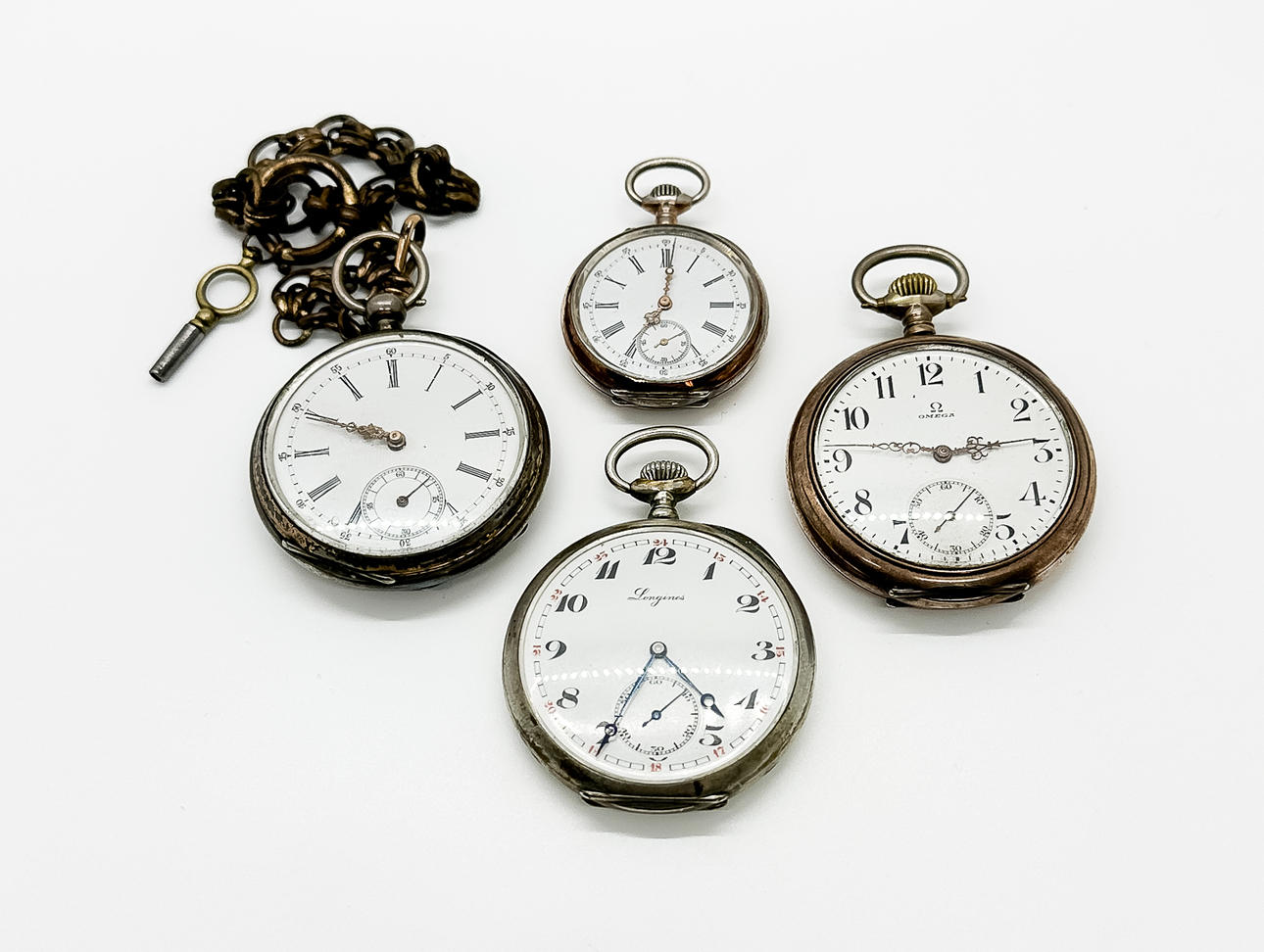 Fickur. 4st. Longines, Omega M fl.