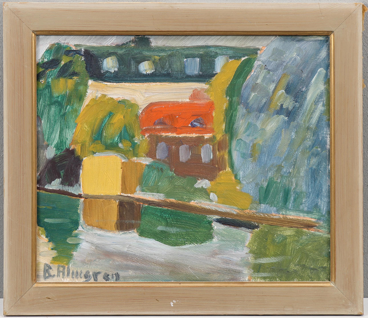 BERTIL ALMGREN. Franskt landskap.