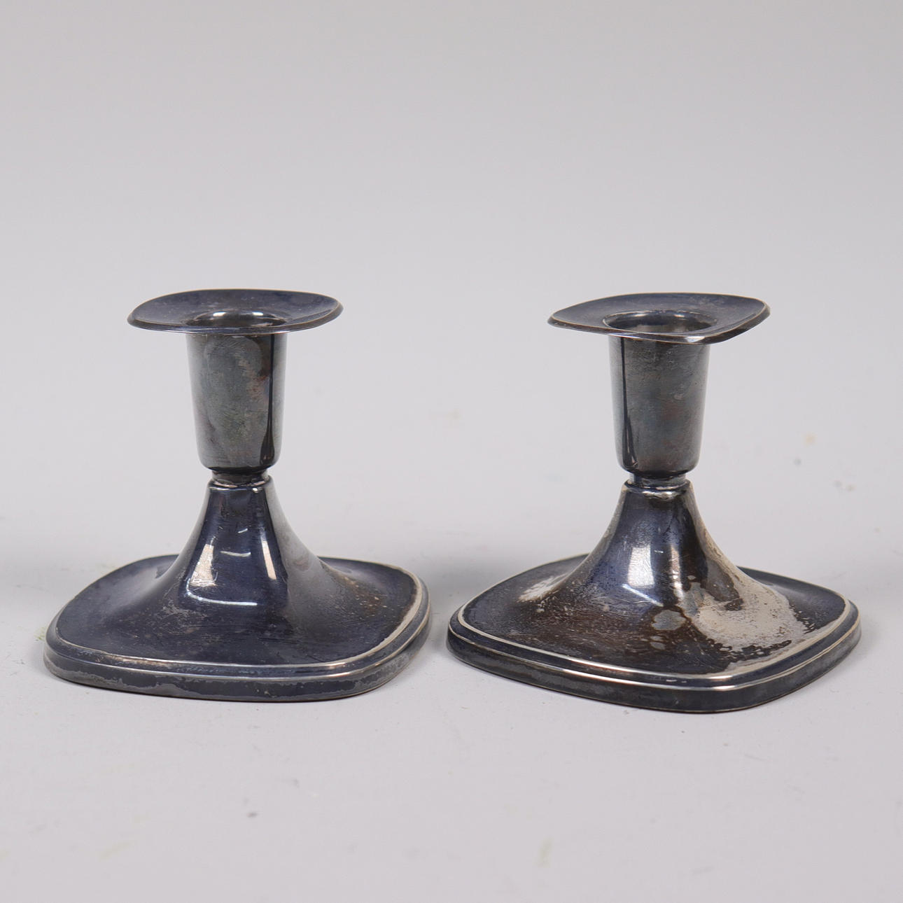 TORE ELDH. ljusstakar, silver, 1964, 1 par.