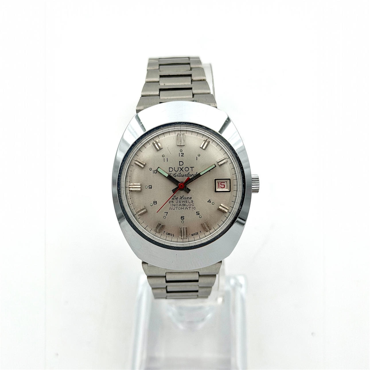 DUXOT DE LUXE, armbandsur, 1960/70-tal, automatic, stål.